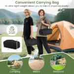 Ultralight Portable Camping Cot – Foldable Bed with Aluminum Frame, Side Pocket & Carry Bag  Optimized Description - Image 3