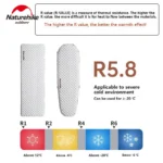 Naturehike R5.8 Inflatable Sleeping Pad – Ultralight Thermal Air Cushion for Hiking & Camping - Image 3