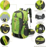 40L Water-Resistant Travel Backpack – Camping, Hiking, Trekking, Climbing & Laptop Daypack for Men & Women - Image 3