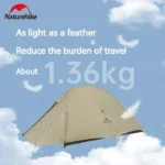 Naturehike Cloud Up Pro 1-2 Person Ultralight Hiking Tent – Portable Camping Shelter with Floor Mat - Image 6