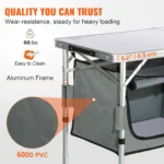 SucceBuy Quick-Setup Folding Camping Table – Portable MDF Table for Outdoor Picnics, BBQ & RV - Image 3