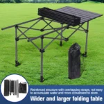 Ultralight Folding Outdoor Table – Roll-Up Rectangular Table with Carrying Bag for Camping, Fishing & Sports Events - Image 2