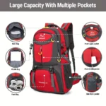 Men’s Large Capacity Outdoor Backpack – Polyester Mountaineering & Sports Bag - Image 3