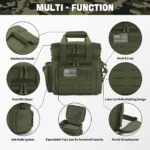 Tactical Expandable Lunch Box – Heavy-Duty Leak-Proof Insulated Cooler Bag with MOLLE Webbing for Camping & Outdoor Activities - Image 5